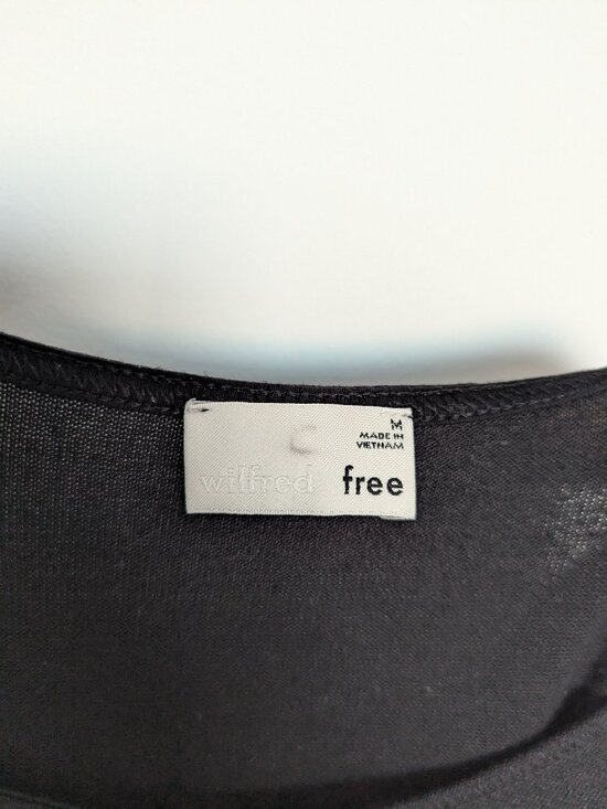 Wilfred Free Esther Jersey Knit T-Shirt Dress – Black, Women's M - Picture 3 of 6